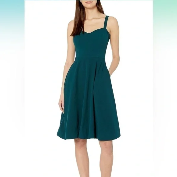 Dress the Population | Dresses | Dress The Population Greenalina Fit Flare  Dress Summer Wedding Size S | Poshmark